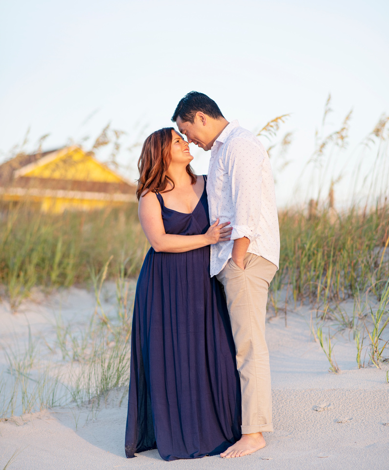 Surf City NC, Topsail Island Photographer, photography, beach photos, engagement, couple Topsail elopement